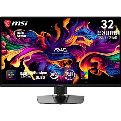 MSI MAG 321UPDE X24 31.5 Zoll 4K (UHD) QD-OLED Gaming Monitor 240Hz 16:9 DP/HDMI/USB-C