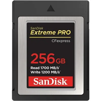 SanDisk Extreme Pro 256 GB CFexpress Typ B Speicherkarte bis zu 1700 MB/s