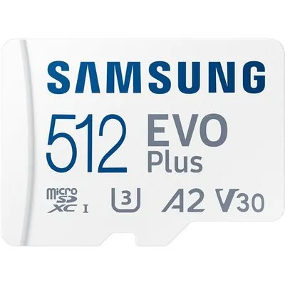 Samsung Evo Plus (2024) 512 GB microSDXC Speicherkarte (160 MB/s, Class 10, U3)