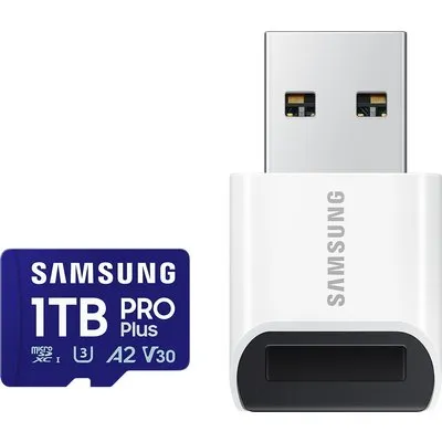 Samsung MB-MD1T0SB/WW Pro Plus 1TB microSD-Karte + USB-Lesegerät