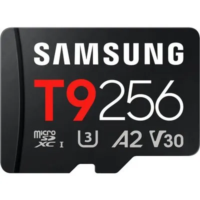 Samsung T9 microSDXC Speicherkarte 256GB (200 MB/s, Class 10, A2, V30, U3)