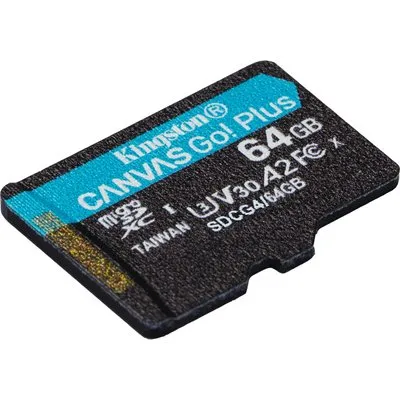 Kingston Canvas Go! Plus Gen4 64GB microSDXC Speicherkarte (200 MB/s, A2 U3)