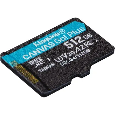 Kingston Canvas Go! Plus Gen4 512GB microSDXC Speicherkarte (200 MB/s, A2 U3)