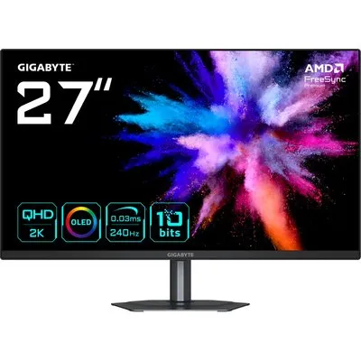 GIGABYTE GO27Q24 27 Zoll QHD QD-OLED Gaming Monitor 240 Hz 16:9 DP/HDMI/USB-C 0,03ms