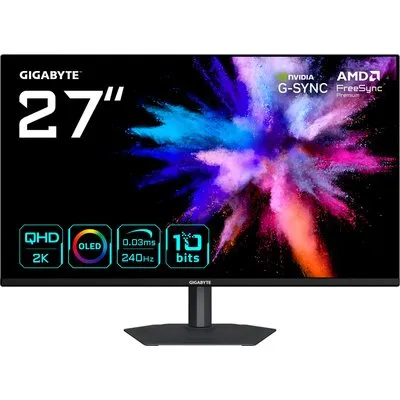 GIGABYTE GO27Q24A 27 Zoll QHD QD-OLED Gaming Monitor 240 Hz 16:9 DP/HDMI 0,03ms