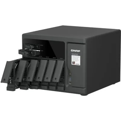 QNAP TVS-h877AX-R5-16G NAS Tower AMD Ryzen™ 5 16 GB DDR5 QNAP QTS Schwarz