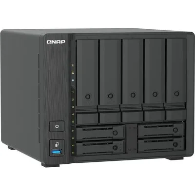 QNAP TS-h966TX-8G NAS System 9-Bay Hybrid-Thunderbolt™ 4 NAS mit U.2 NVMe SSD, 10GbE/2,5GbE