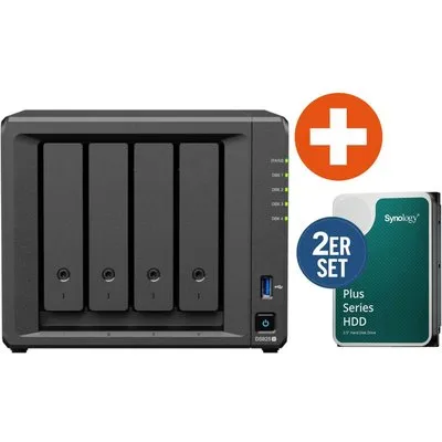 Synology Diskstation DS925+ NAS System 4-Bay 24 TB inkl. 2x 12 TB Synology HDD HAT3310-12T