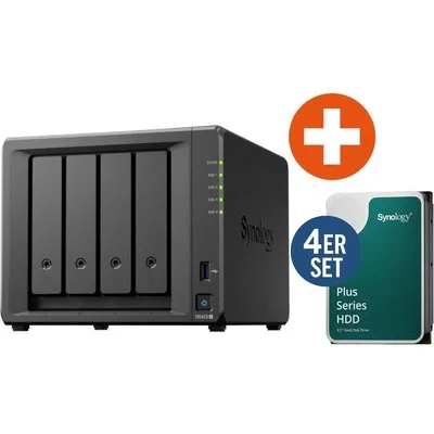 Synology DS425+ NAS System 4-Bay 24 TB inkl. 4x 6 TB Synology HDD HAT3300-6T