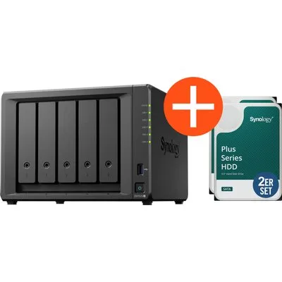 Synology DS1525+ NAS System 5-Bay 8 TB inkl. 2x 4 TB Synology HDD HAT3300-4T