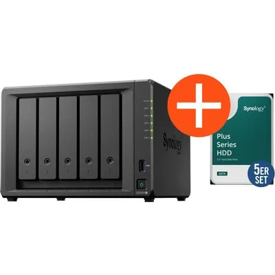 Synology DS1525+ NAS System 5-Bay 20 TB inkl. 5x 4 TB Synology HDD HAT3300-4T