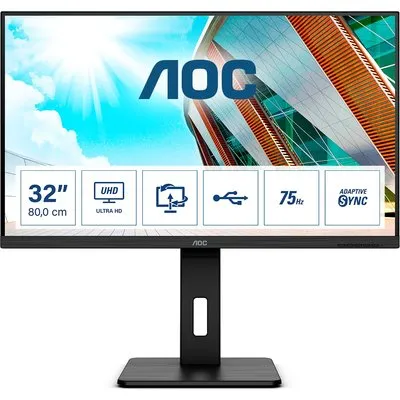 AOC U32P2 31.5 Zoll 4K (UHD) VA LED 16:9 60 Hz Office Monitor
