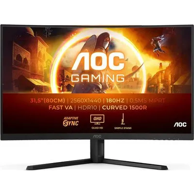 AOC CQ32G4VE 32 Zoll WQHD Curved Fast VA LED 16:9 180 Hz Gaming Monitor