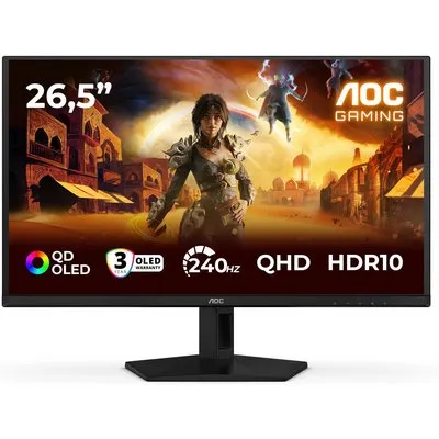 AOC Q27G41ZDF 26.5 Zoll QHD QD-OLED Gaming Monitor 240 Hz 16:9 DP/HDMI 0,03ms