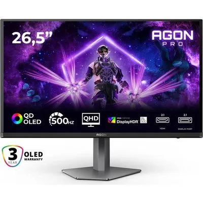 AOC AGON Pro AG276QKD2 26.5 Zoll WQHD QD-OLED 16:9 500 Hz Gaming Monitor