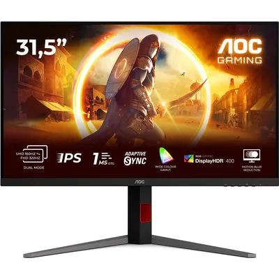 AOC U32G4U 31.5 Zoll 4K (UHD) / Full HD (DualMode) IPS 16:9 160 Hz / 320 Hz Gaming Monitor