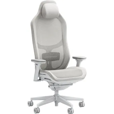 Fractal Refine Gaming Chair Mesh Light/ Hellgrau | Synchro-Tilt Mechanismus, Rückenlehne mit integrierter Lordosenstütze