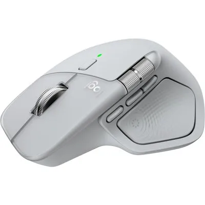 Logitech MX Master 4 Pale Grey Kabellose Desktop Maus | Haptisches Feedback, Actions Ring Buttom, Logi Bolt USB-C (2.4GHz), Bluetooth, Unterstützt Logi Options+