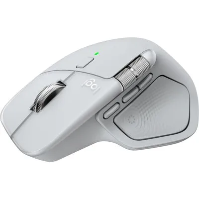 Logitech MX Master 4 für Mac White Silver Kabellose Desktop Maus | Haptisches Feedback, Actions Ring Buttom, Bluetooth, Unterstützt Logi Options+