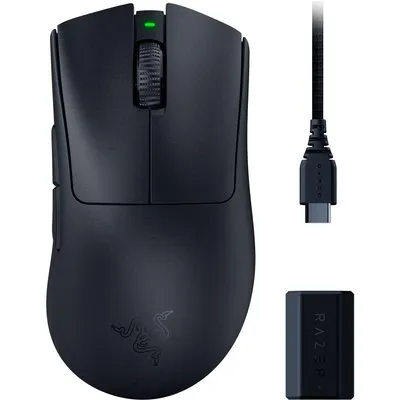RAZER DeathAdder V3 Pro Schwarz Gaming-Maus, 30000 DPI, 63g, bis zu 90h Akkulaufzeit