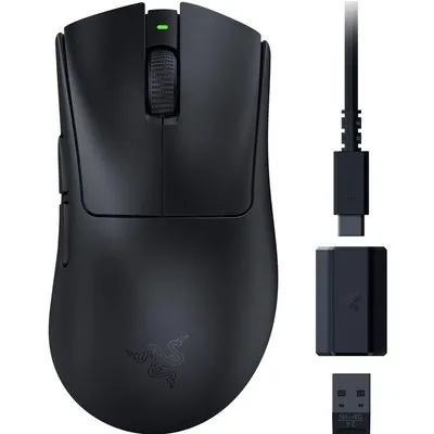 Razer DeathAdder V3 HyperSpeed Schwarz Esport-Maus, 26.000 DPI, 2.4 GHz, 55g, 8000 Hz Abtastrate