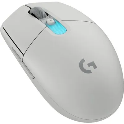 Logitech G G305 X LIGHTSPEED Gaming-Maus Weiß, kabellos, Bluetooth, 2.4 Ghz Empfgänger, RGB, Hero 44K-Sensor, Anpassbar via Logitech G HUB
