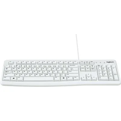 Logitech K120 for Business Weiß - Kabelgebundene Tastatur, USB-A