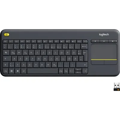Logitech K400 Plus Kabellose Tastatur Schwarz