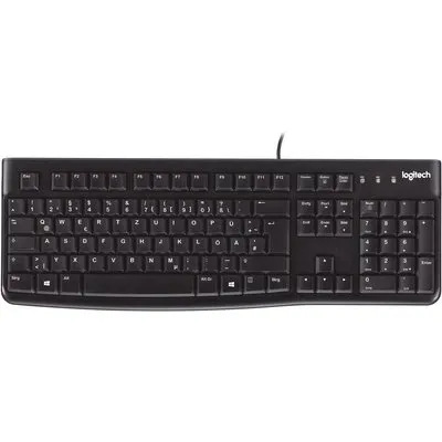 Logitech K120 Kabelgebundene Tastatur Schwarz