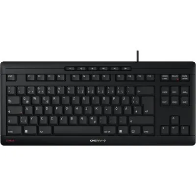 Cherry Stream Keyboard TKL Kabelgebundene Tastatur Schwarz