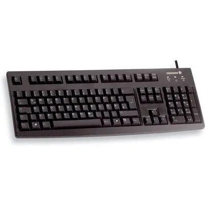 Cherry G83-6104 Tastatur USB US-Englisch Layout mit EURO Symbol schwarz