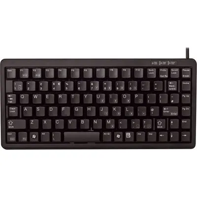 Cherry G84-4100 Compact Kabelgebundene Tastatur US Layout mit € USB schwarz
