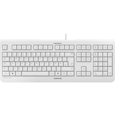 Cherry KC 1000 Keyboard US Layout mit Euro Symbol USB weiß-grau