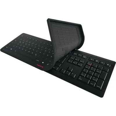 CHERRY STREAM PROTECT Kabellose Tastatur, schwarz
