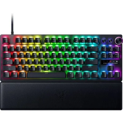Razer Huntsman V3 Pro Tenkeyless 8KHz Gaming-Tastatur | Analog Optical Switches Gen-2, Rapid Trigger, Snap Tap, 8000 Hz HyperPolling, RGB, TKL