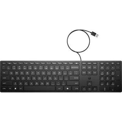 HP (9SR37UT#ABD) 320K Desktop-Tastatur mit Copilot-Taste USB schwarz