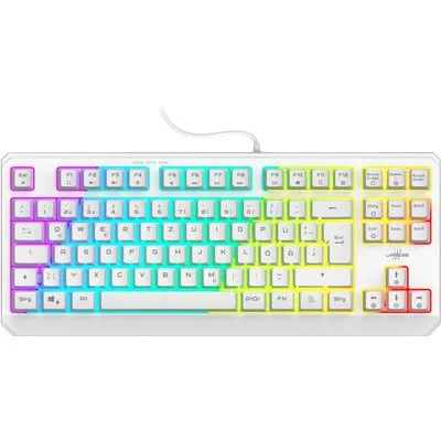uRage 00217819 Gaming-Keyboard Exodus 220 TKL, Weiß, QWERTZ DE