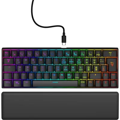 uRage Gaming-Keyboard Exodus 760 Mechanical Mini, Rote Switches, SW, QWERTZ DE