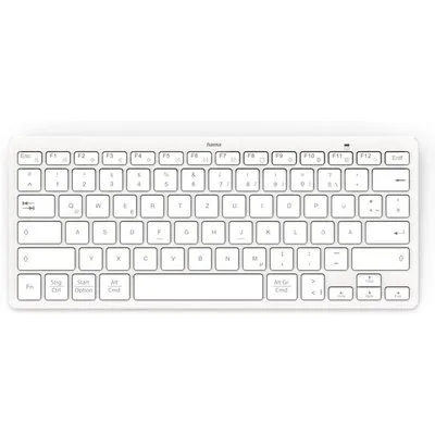 Hama 00125135 Bluetooth®-Tastatur KEY4ALL X510  Silber/Weiß QWERTZ