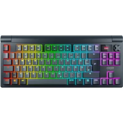 Cherry XTRFY MX 8.3 TKL Wireless Gaming Tastatur Schwarz | Hot-Swap, MX2A-Switches Red, 2.4 Ghz, Bluetooth, RGB