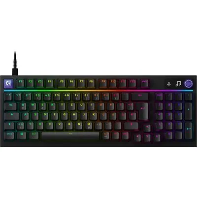 Logitech G G316 X 98 mechanische Gaming-Tastatur – 8.000 Hz, Hot-Swap, LIGHTSYNC RGB, LED-Display, Schwarz