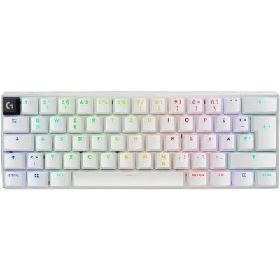 Logitech G PRO X 60 LIGHTSPEED Weiß Gaming-Tastatur, Taktile Switches, kabellos, RGB, Anpassbar mit Logitech G Hub
