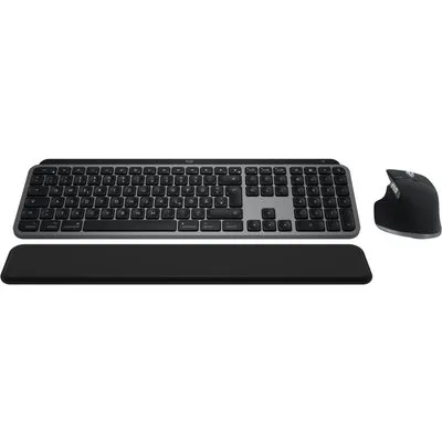 Logitech MX Keys S Combo for Mac, Space Grey - MX Master 3S, MX Keys S, MX Palm Rest, DE-Layout