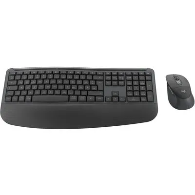 Logitech Signature Comfort Plus MK880 Tastatur-Maus-Set | Kabellos, Ergonomisch & Bluetooth, Grafit