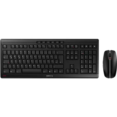 Cherry STREAM Maus-Tastaturkombination Schwarz - 2,4 Ghz, USB-A Dongle, Batteriebetrieb, AES-128