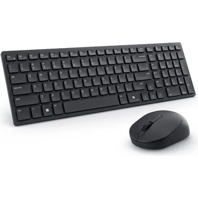 Dell KM555 Pro Wireless Combo Schwarz, Dual-Mode-Konnektivität, AI CoPilot-Taste, 2,40 GHz USB-Dongle, Bluetooth, 18 programmierbare Tastenkombinationen