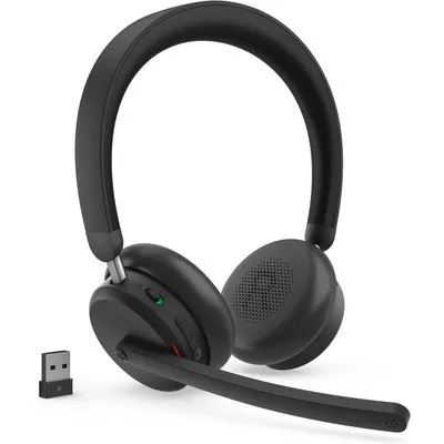 Lenovo Dual-Mode Bluetooth-Headset 6550 Schwarz, kabellos, USB-A Empfänger, ANC, Mircosoft Teams zertifiziert (kommerzielles Produkt)