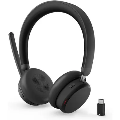 Lenovo Dual-Mode Bluetooth-Headset 6550 Schwarz, kabellos, USB-C Empfänger, ANC, Mircosoft Teams zertifiziert (kommerzielles Produkt)