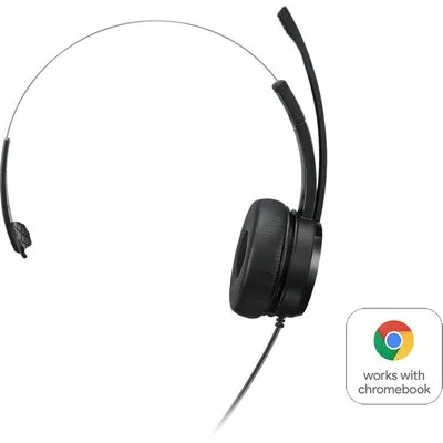 Lenovo 100 Mono Headset Schwarz, kabelgebunden, USB-A