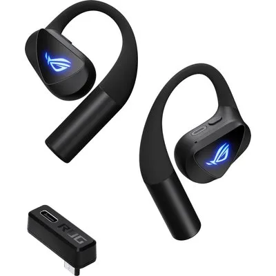 ASUS ROG Cetra Open Wireless Gaming Earbuds-Kopfhörer, kabellos, Bluetooth, 2.4 Ghz Empfänger, Geräuchunterdrücking